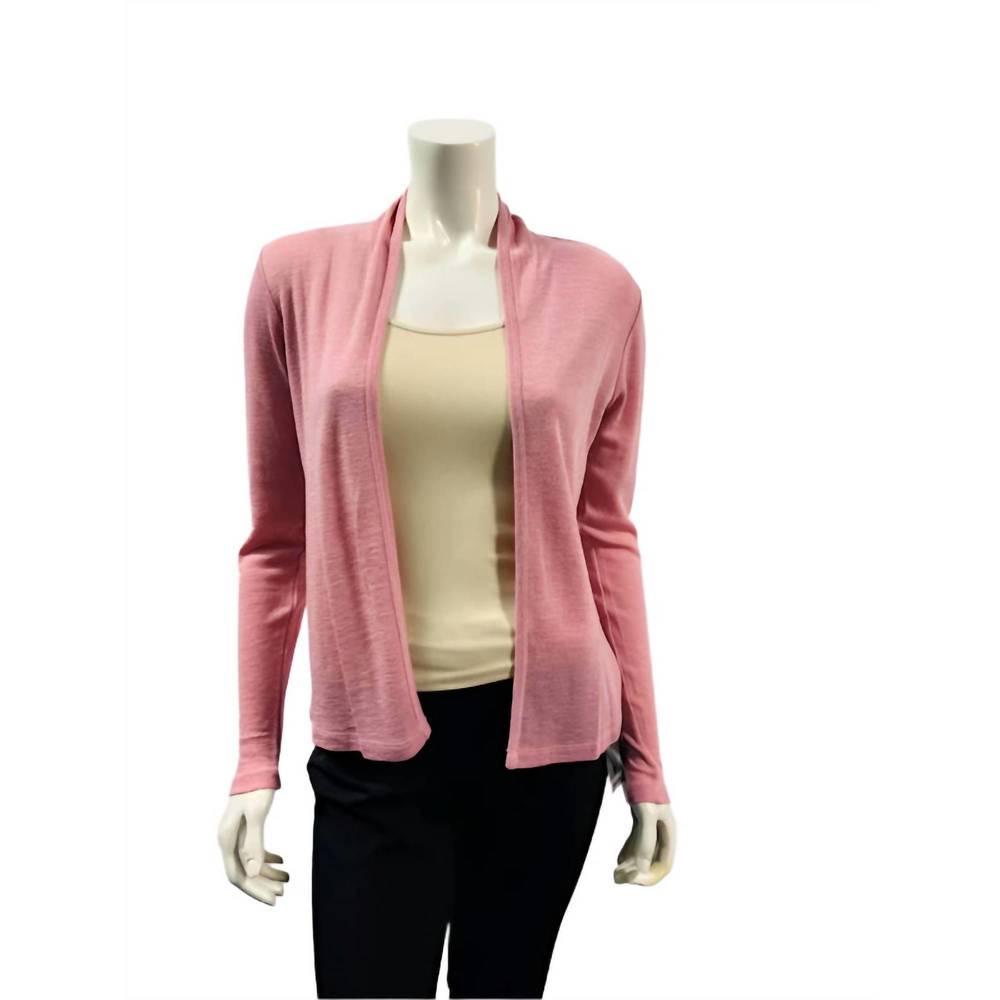 NEW FOIL women's lightweight buttoned cardigan in pink